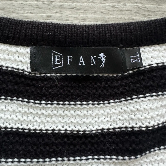 EFAN XL stripe long sleeve cardigan preppy classic elegant - Picture 5 of 5